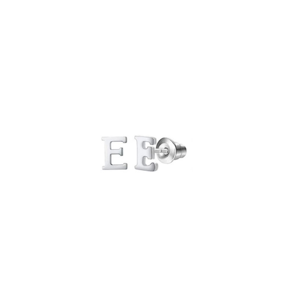 Letter E Stud Earrings
